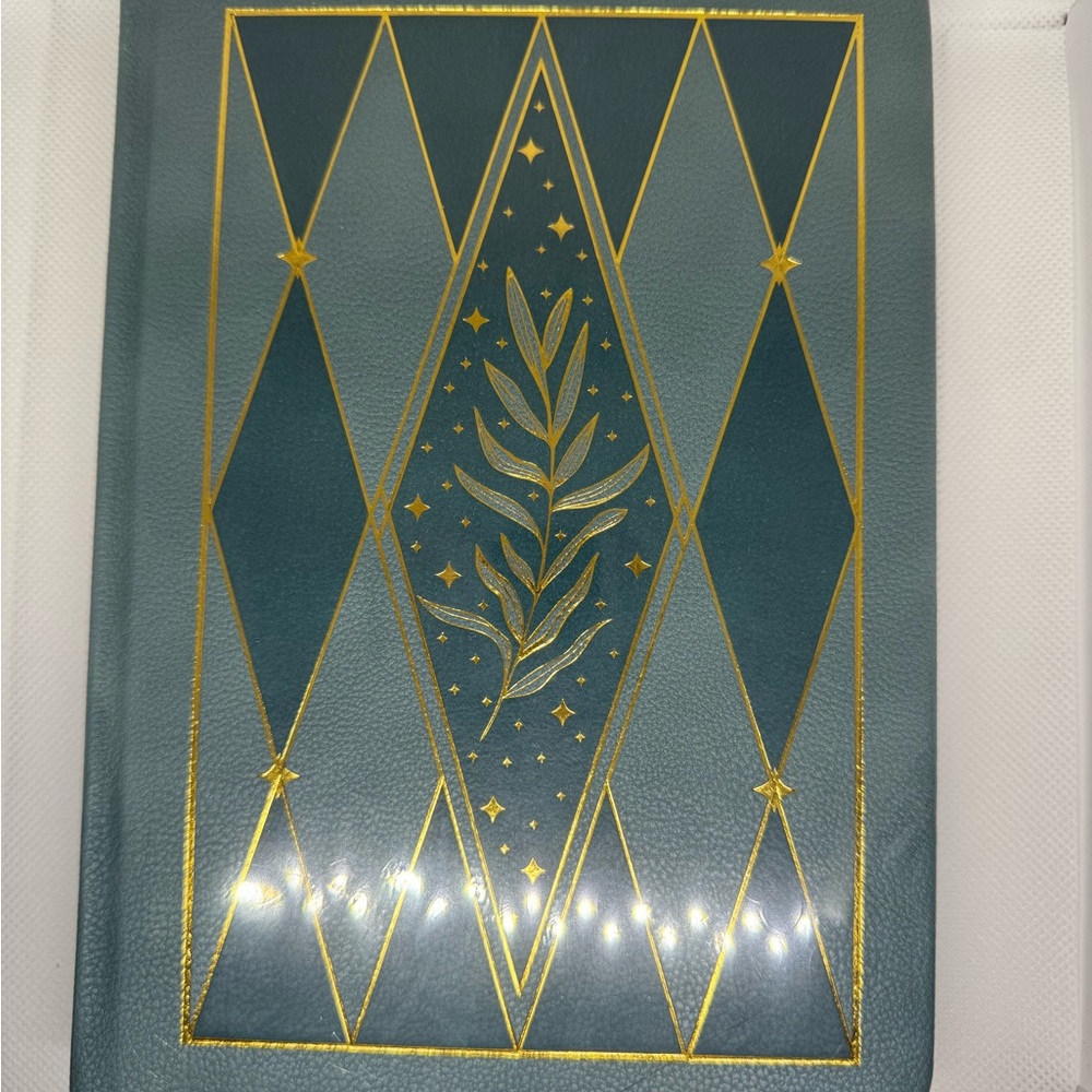 Elegant Green and Gold Notebook